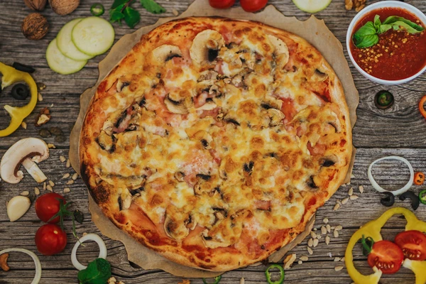 Prosciutto e funghi single